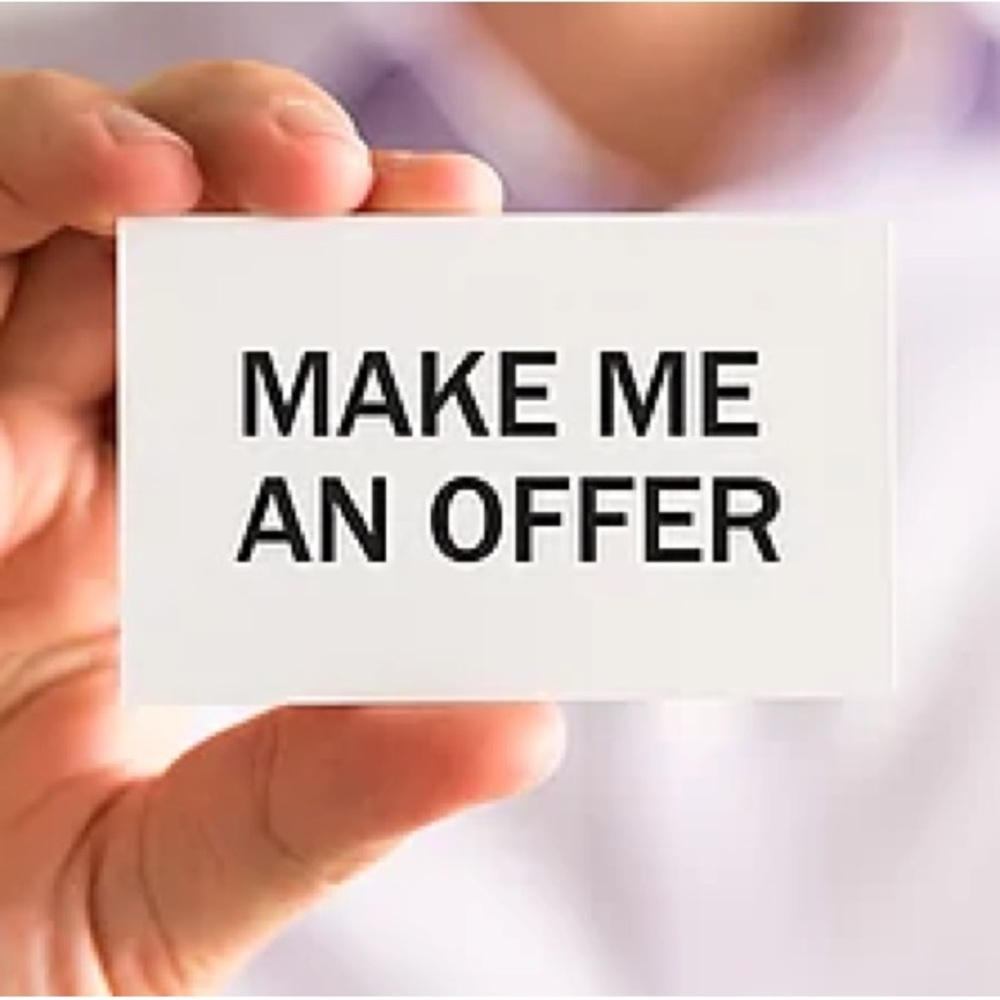 All reasonable offers accepted!!